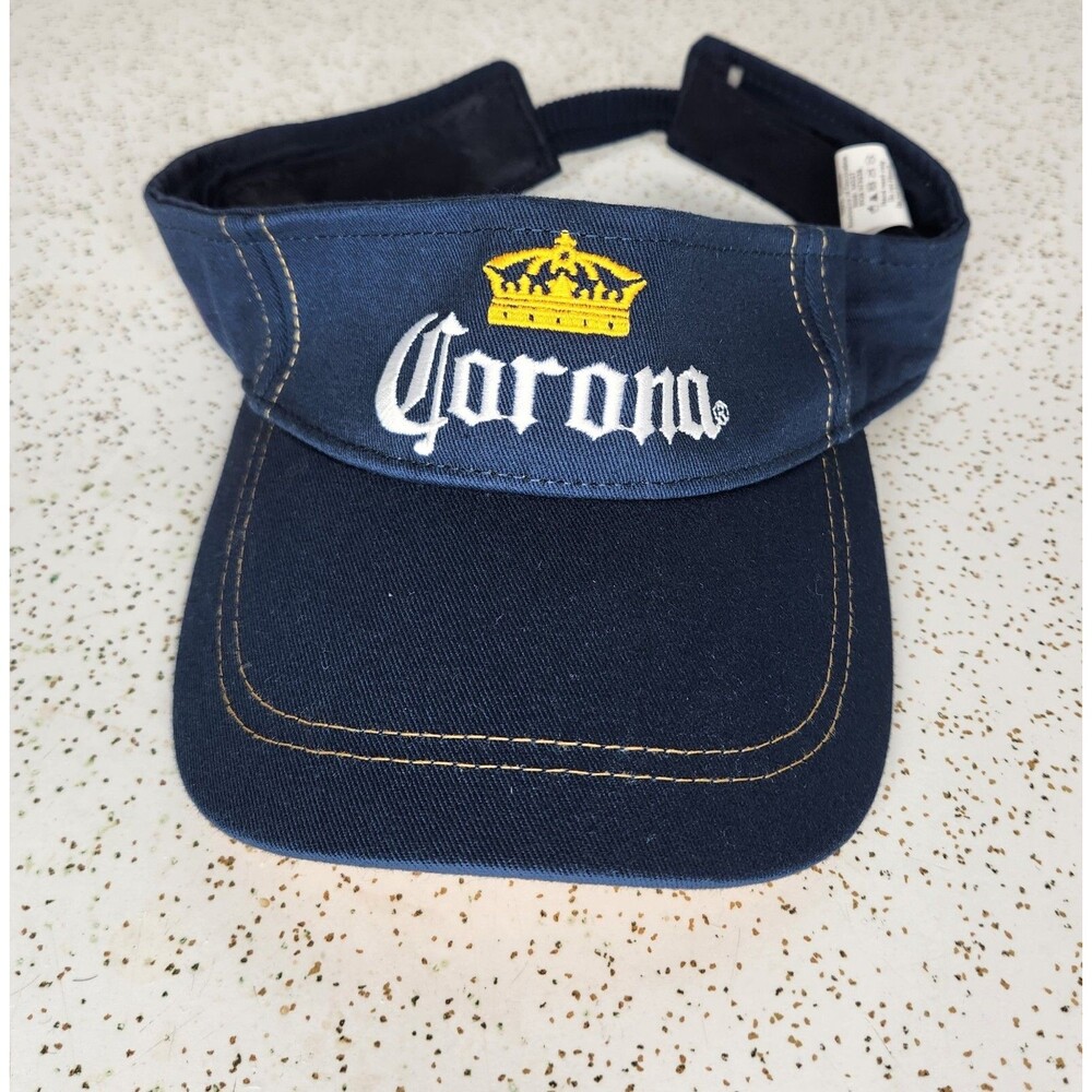Corona Extra Beer Visor Blue Adjustable Sun Protection Sun Hat Beach Golf Cap